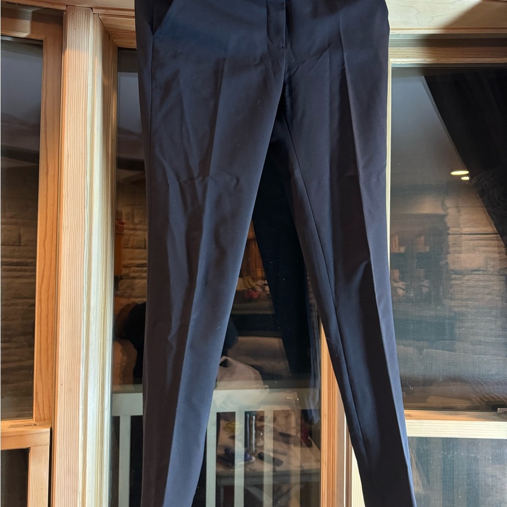 The Row Navy Trousers